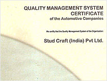 Quality Management System Certificate ISO/TS 16949:2009
